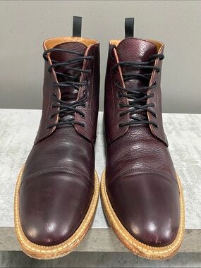 Taft The Rome Boot Oxblood Premium Leather Chukka Boots Size 45 US 12